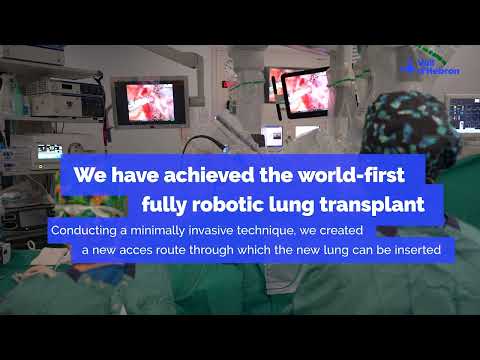 Vall d’Hebron achieves the first fully robotic lung transplant with a new access route