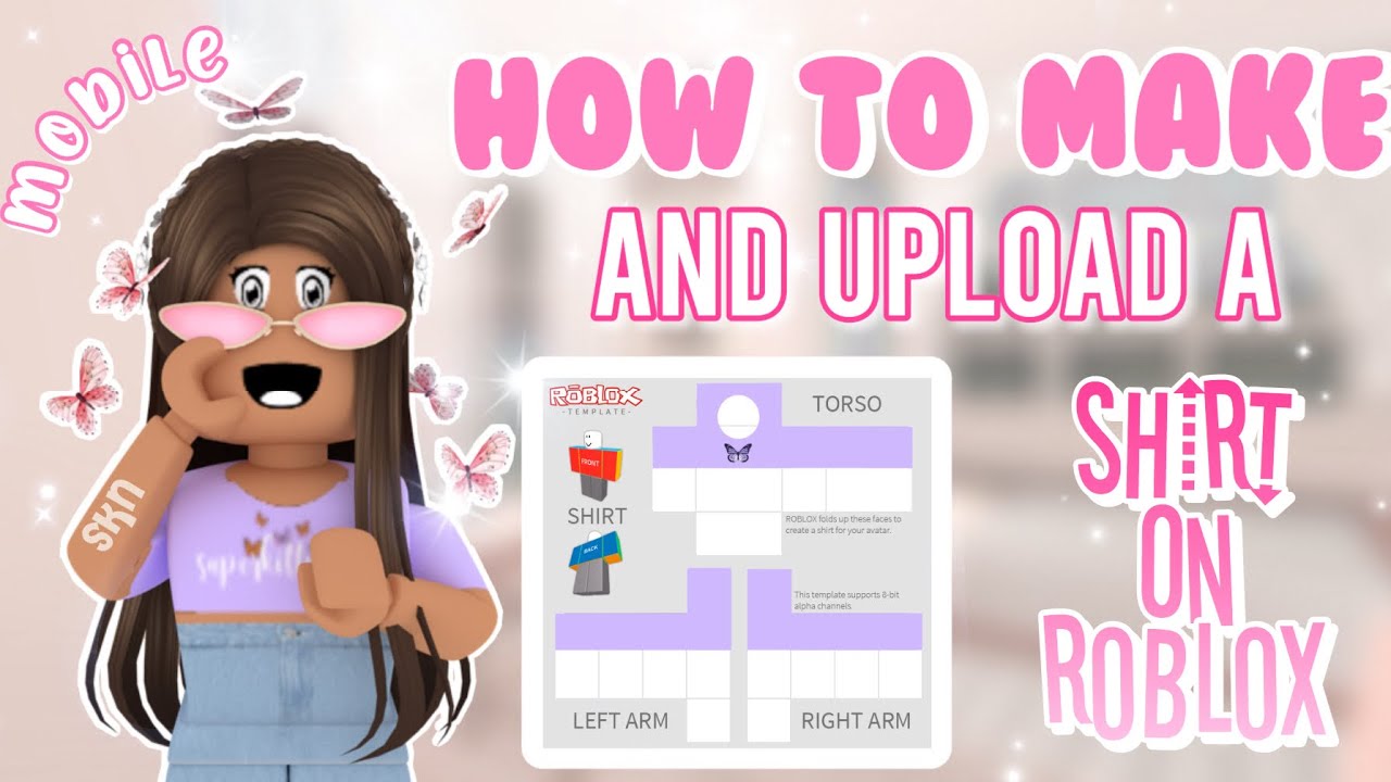 How to Make a Shirt on Roblox!, MOBILE, EASY