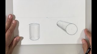 Background Drawing 1 Point Perspective: Circles and Cylinders