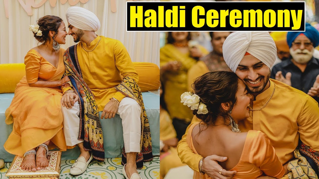 Neha Kakkar Haldi Ceremony Neha Kakkar Rohan Preet Wedding Function 