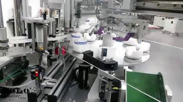 Filter Labelling Machine | Custom 1 Side Wrap Around with rotary indexer | Solo Labeller Technology