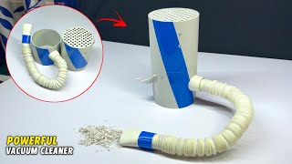 Make A Powerful Vacuum Cleaner ।। how to make vacuum cleaner using pvc pipe - powerful suction - 12V