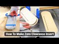 How to make a zero clearance insert for a table saw shorts