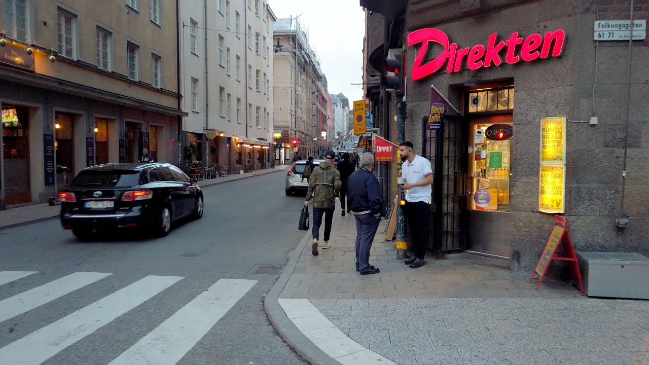 Walking in Stockholm: Östgötagatan, Södermalm (4K 60fps, Street Sounds ASMR)