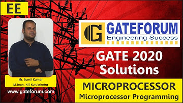 GATE 2020 Video Solutions I Electrical Engineering I Microprocessor I Q 31