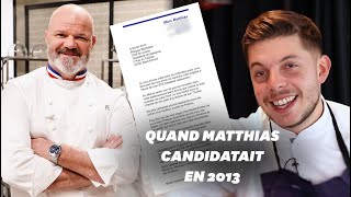 Top Chef : la lettre de Matthias Marc à Philippe Etchebest 8 ans avant l'émission