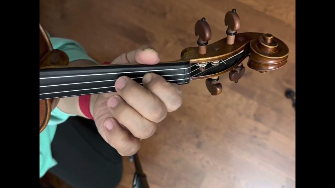 Violin 1st position to the 3rd position shifting with 1st finger