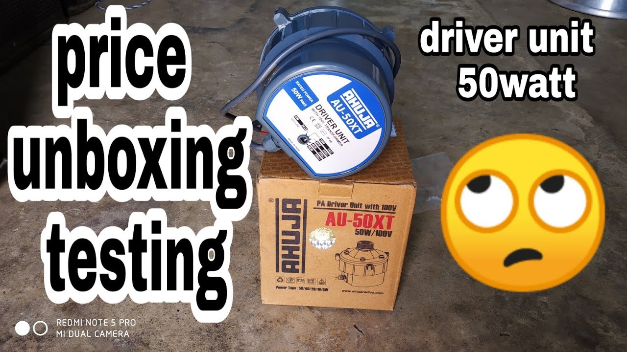 Ahuja Au50xt driver units price & Unboxing / Horn price and 50watt