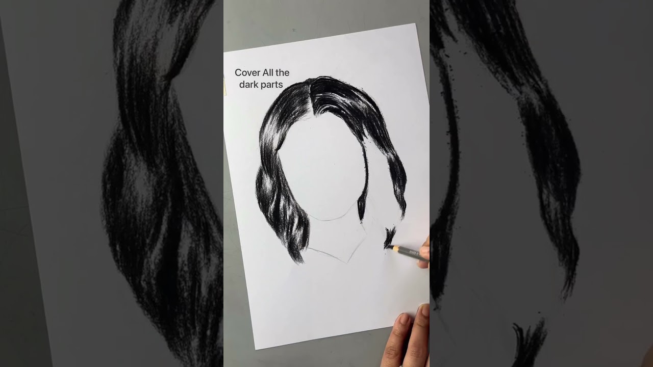 How to draw hair YouTube