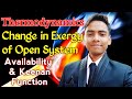 Change in Exergy of Open System Availability Function & Kenan Function in Hindi | Mechanical Advisor