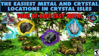 The Easiest Metal Locations In The Official Crystal Isles Map Youtube