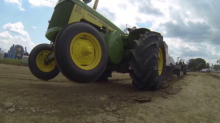 John Deere 830 Diesel Rice Speical Community Antique Tractor Pullers Monroe WI 7/20/13