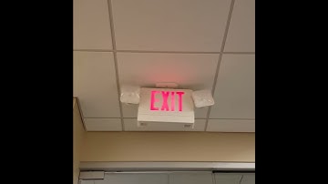 Exit Sign & Emergency Lights at Ezell Center