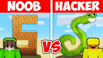 NOOB vs HACKER: I Cheated In a Alphabet Lore Build Challenge! (Letter S)