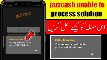 Your request could not be processed at this time Problem Solution in 2021 | JazzCash App Issue Fix