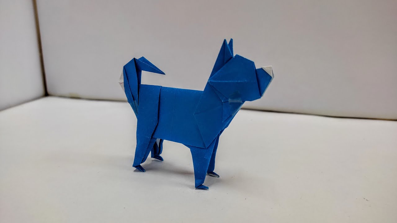 How To Make a Paper Origami Akita Dog | Origami Dog Step By Step