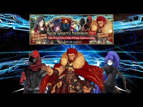 Fate Grand Order Fate Accel Zero Order Summoning For Iskandar Youtube