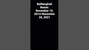 Balitanghali Theme 2014 2021 