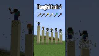 Minecraft'ın en Hızlı Küreği !! ⛏️ #shorts Resimi