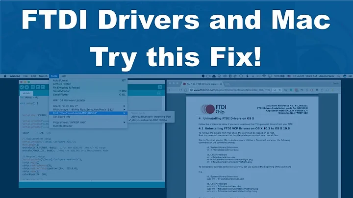 FTDI Drivers and Mac: Try this Fix! #SSSVEDA | Vlog 10