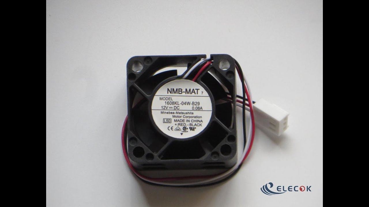1608KL-04W-B29-L50 12V 0.08A 0.72W 3wires Cooling Fan