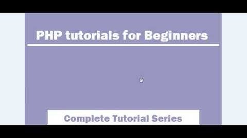 How to declare variables in PHP.