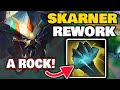 Check out the new skarner he now has a rock  skarner jungle rework gameplay s14