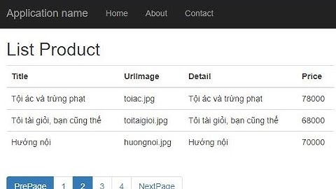 [ASP.NET MVC 5] - Pagination