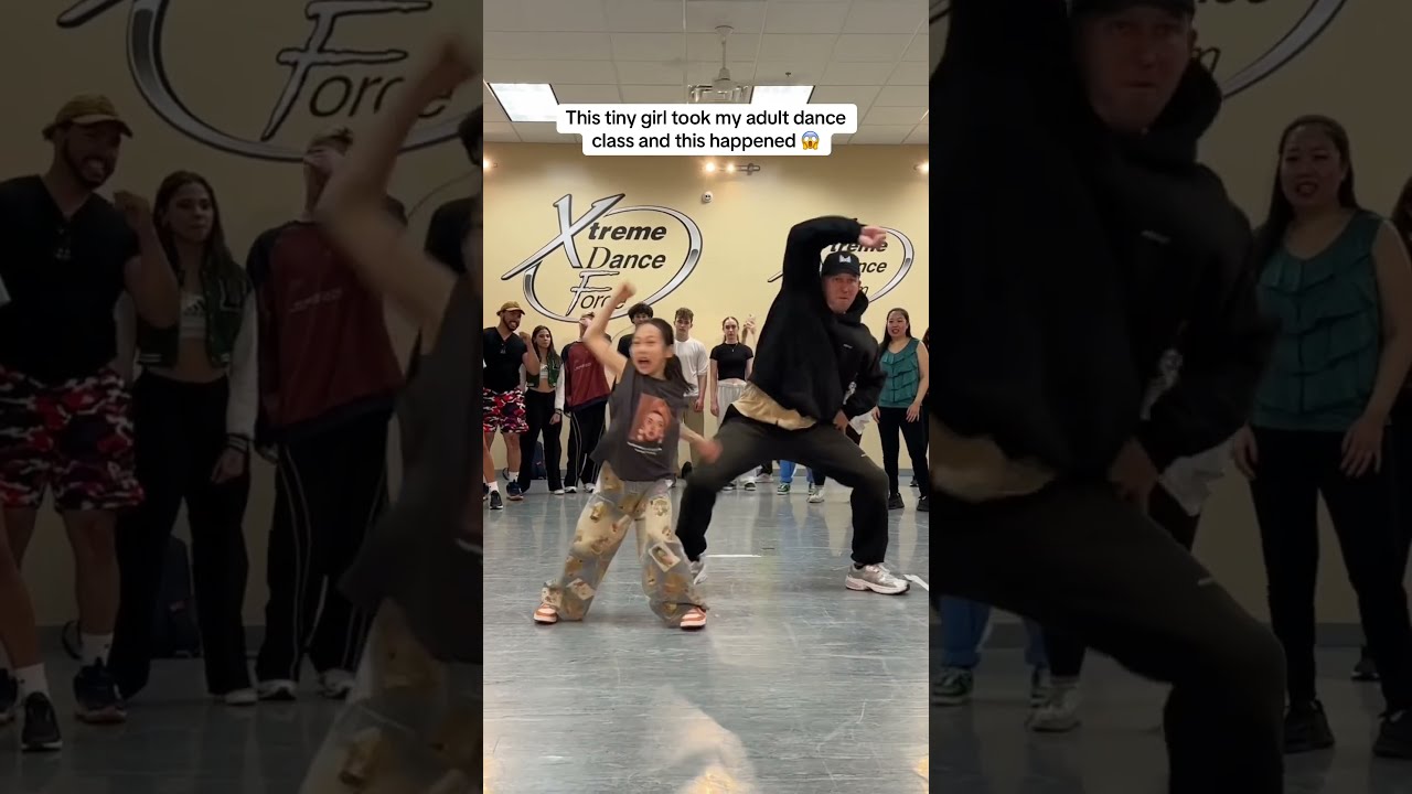 9 Year Old Girl Takes My ADULT Dance Class And This Happened 