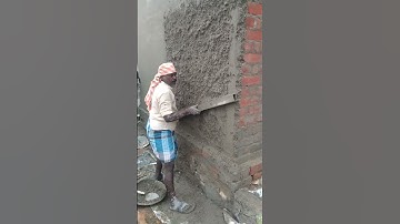 wall plaster process #construction #amazingshorts #house #plaster