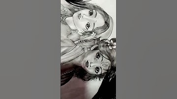 Radhe Krishna Art part 2 #ytshort #drawing #art #trending