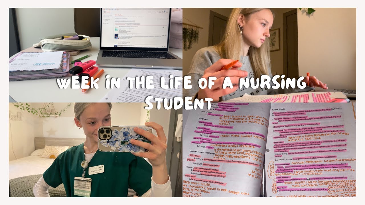 week in the life of a nursing student | lab, pharmacology, health ...
