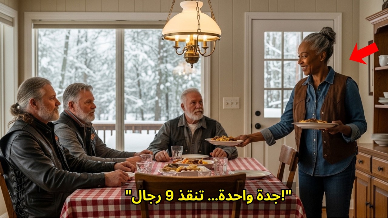 جدة سوداء تنقذ 9 رجال هيلز أنجلز من العاصفة… وما فعلوه صباح اليوم التالي دمَّع عينيها