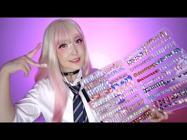 ASMR Doing your Nails 💅 Nail tips with Marin RP (SUB)