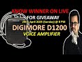 Voice Amplifier for Giveaway Winner |Digimore D1200 Voice Amplifier