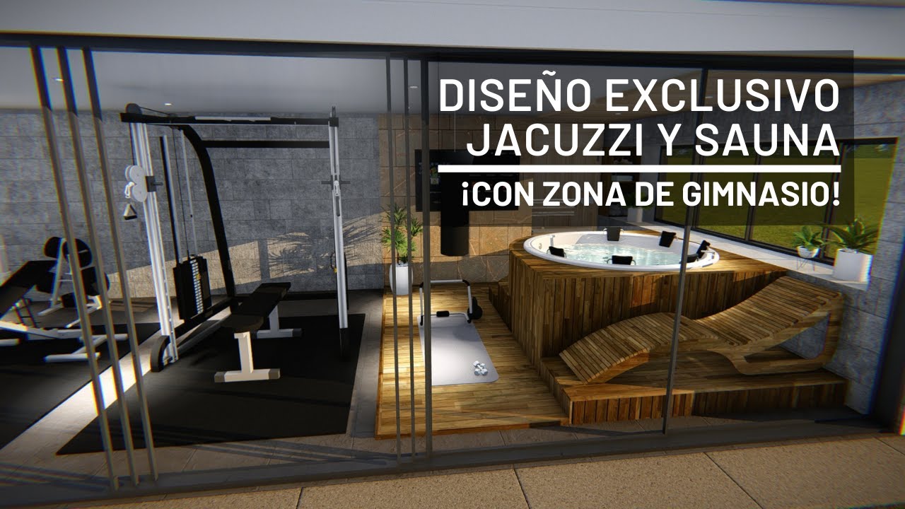 Diseño Exclusivo Sauna y Tina de Hidromasaje Zona de Gimnasio BOHER