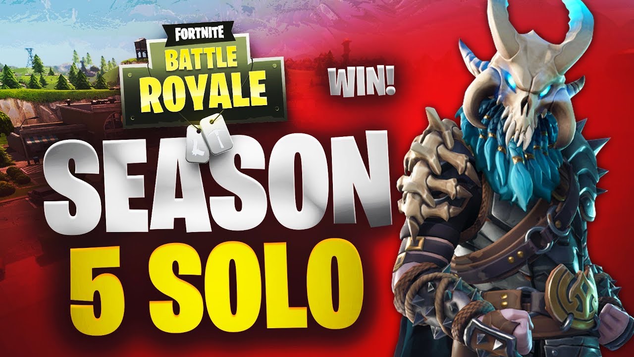 Season 5 Solo Win Fortnite No Commentary Youtube - season 5 solo win fortnite no commentary