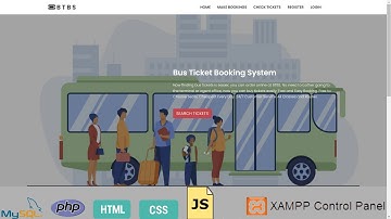 Web Application Project Using HTML PHP and MYSQL | Bus Ticket Booking System Using PHP