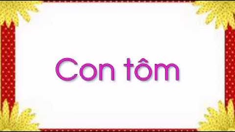 con vật sống dưới nước, con cua, con cá, con tôm, con ốc