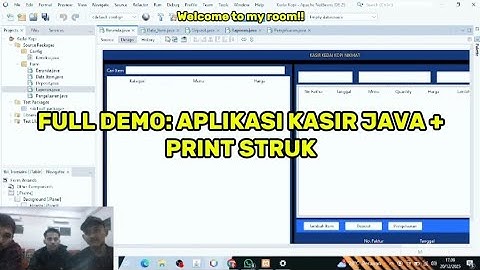 Demo Aplikasi Kasir Cafe Java NetBeans & MySQL + Print Struk (Full Source Code)