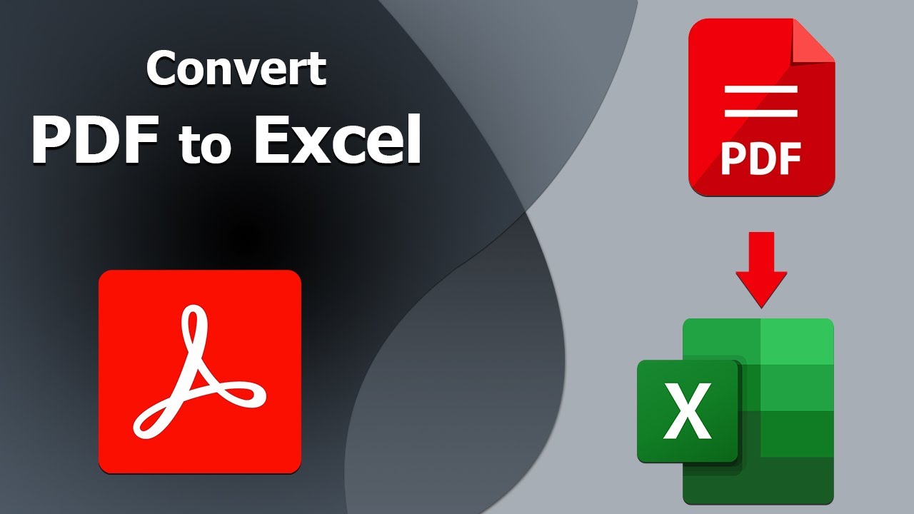 adobe acrobat convert pdf to excel free download