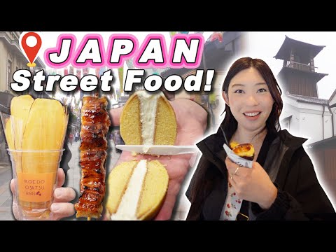 STREET FOOD in JAPAN! || [Kawagoe, Saitama] ULTIMATE Tokyo's Little Edo Town Food Tour!