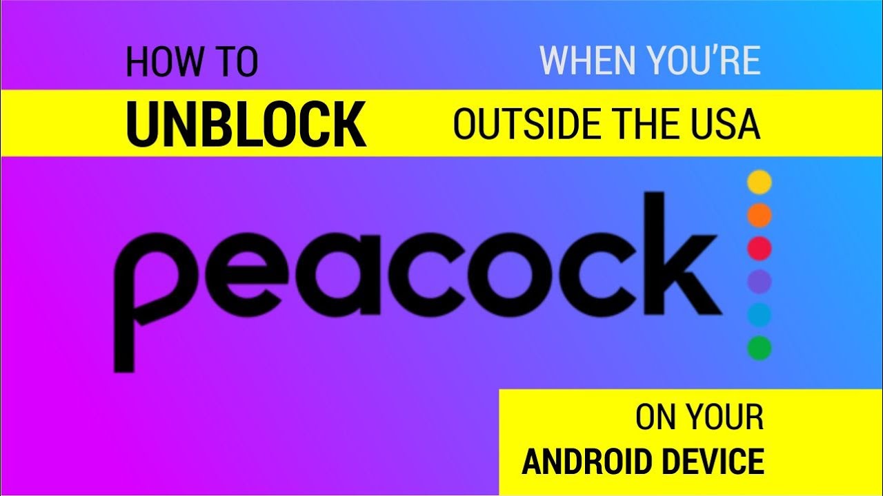 Peacock setup walkthrough on Android