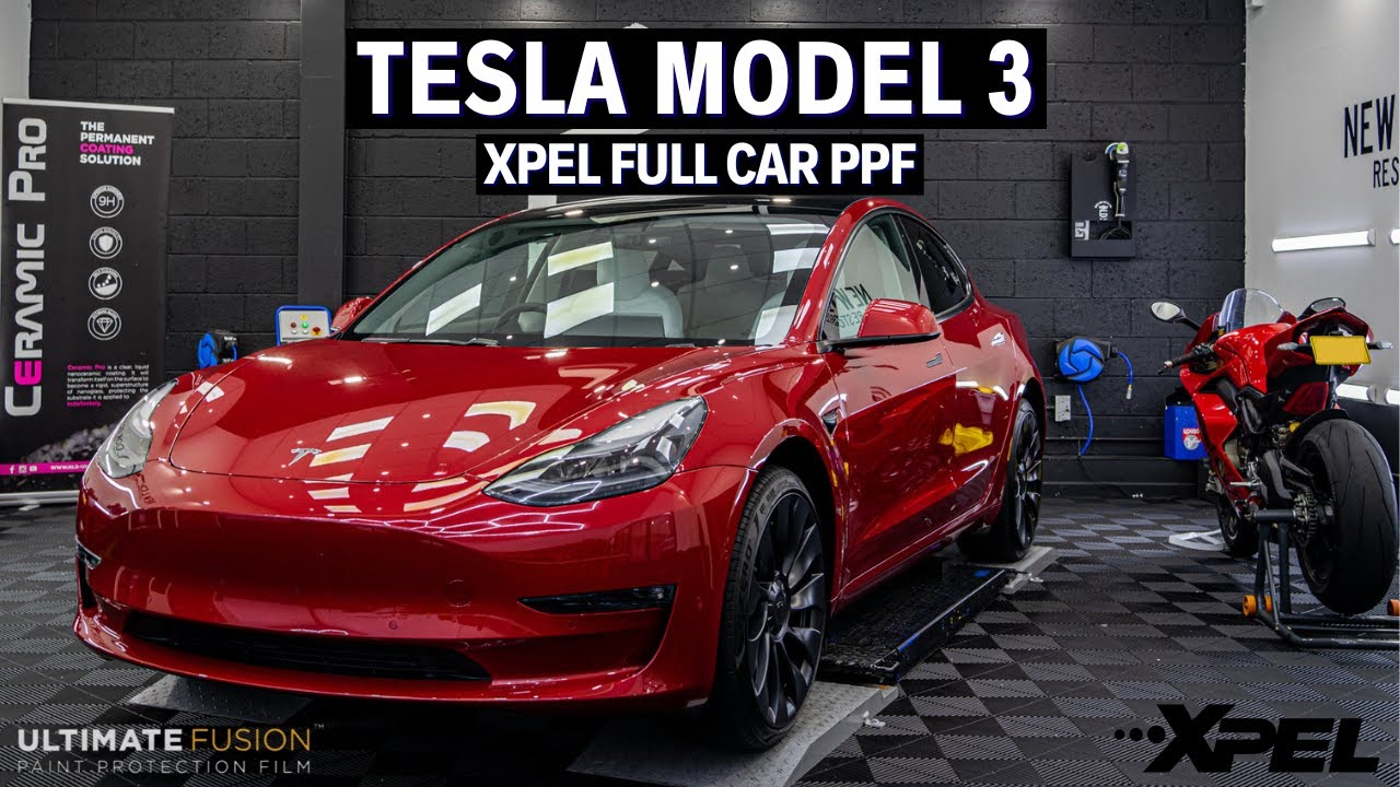 Защитите этот новенький Tesla Model 3 с помощью защитной пленки Xpel Ultimate Fusion Full Car PPF!