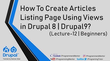 How To Create Articles Listing Page Using Views in Drupal 8 | Drupal9 Urdu/Hindi (Lecture-12)
