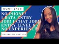 😁 2 NO PHONE JOBS! NO EXPERIENCE DATA ENTRY JOB + $580 WEEKLY ENTRY LEVEL CHAT WORK FROM HOME JOB!