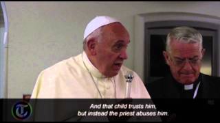 Pope compares child abuse to Satanic Mass