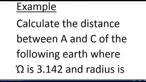 Earth geometry. Distance along the same latitude