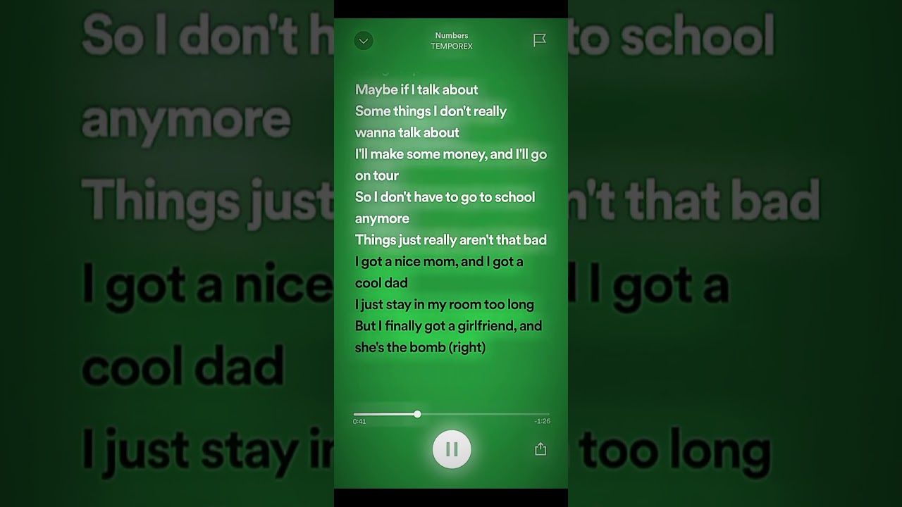 Numbers - TEMPOREX 💚 || 