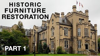 Antique Furniture Restoration at Trafalgar Castle in Whitby, Ontario, Canada - by @FixingFurniture